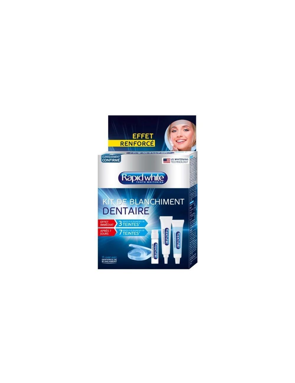 Rapid White Kit Sistema di Sbiancamento dei Denti 4 tonalità in 1 settimana