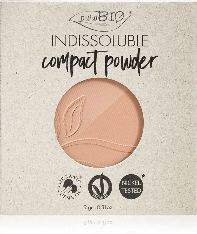 puroBIO Cosmetics Indissouble cipria compatta ricarica colore 04 9 g