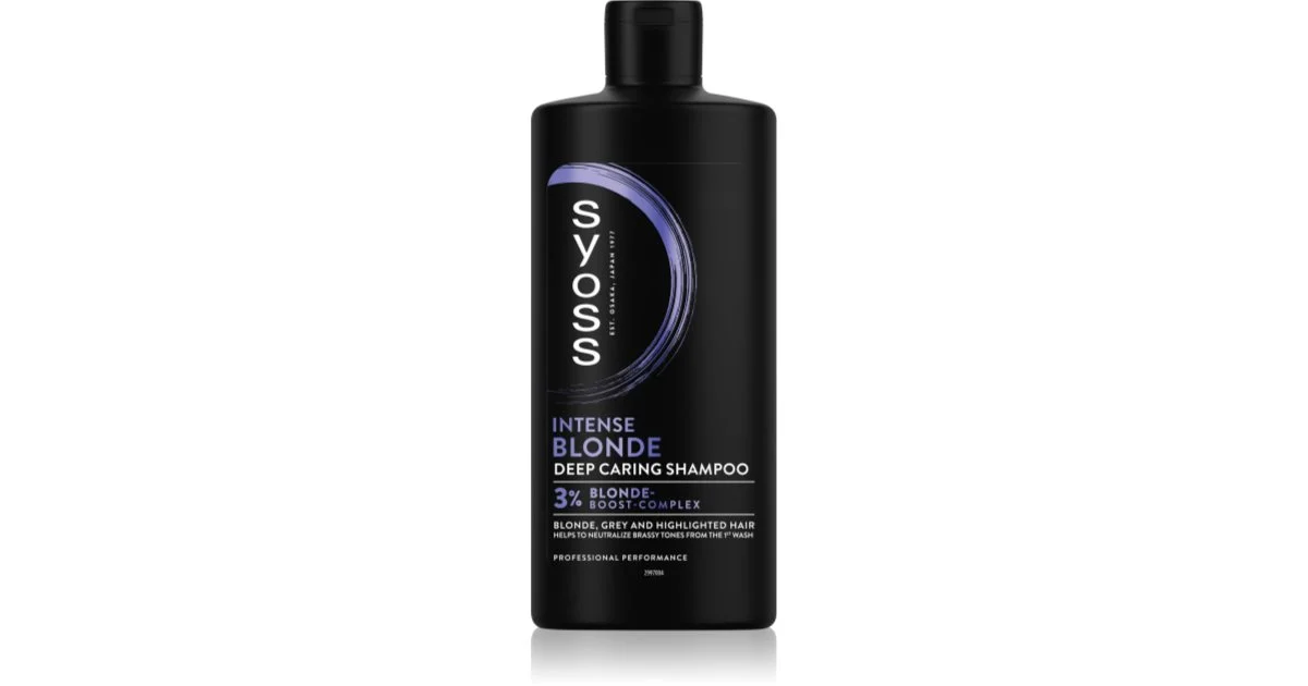 Syoss Intense Blonde shampoo viola per capelli biondi e grigi 440 ml