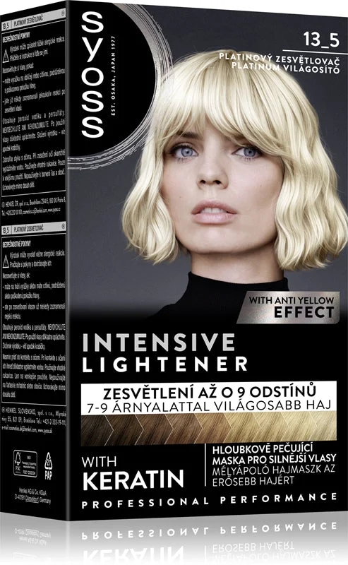 Syoss Intensive Lightener decolorante per schiarire i capelli colore 13_5 Schiarente al platino