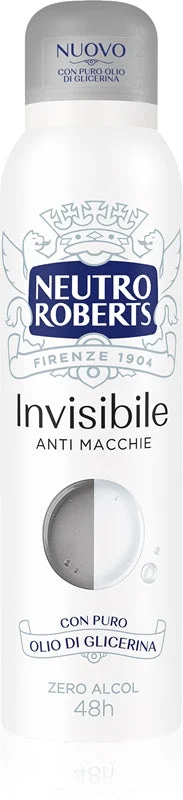 Neutro Roberts Invisible Anti Macchie deodorante rinfrescante spray con effetto 48 ore 150 ml