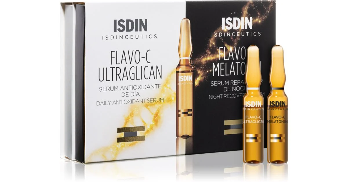 Isdin Isdinceutics Flavo-C Melatonina + Ultraglicano 20 Flaconcino