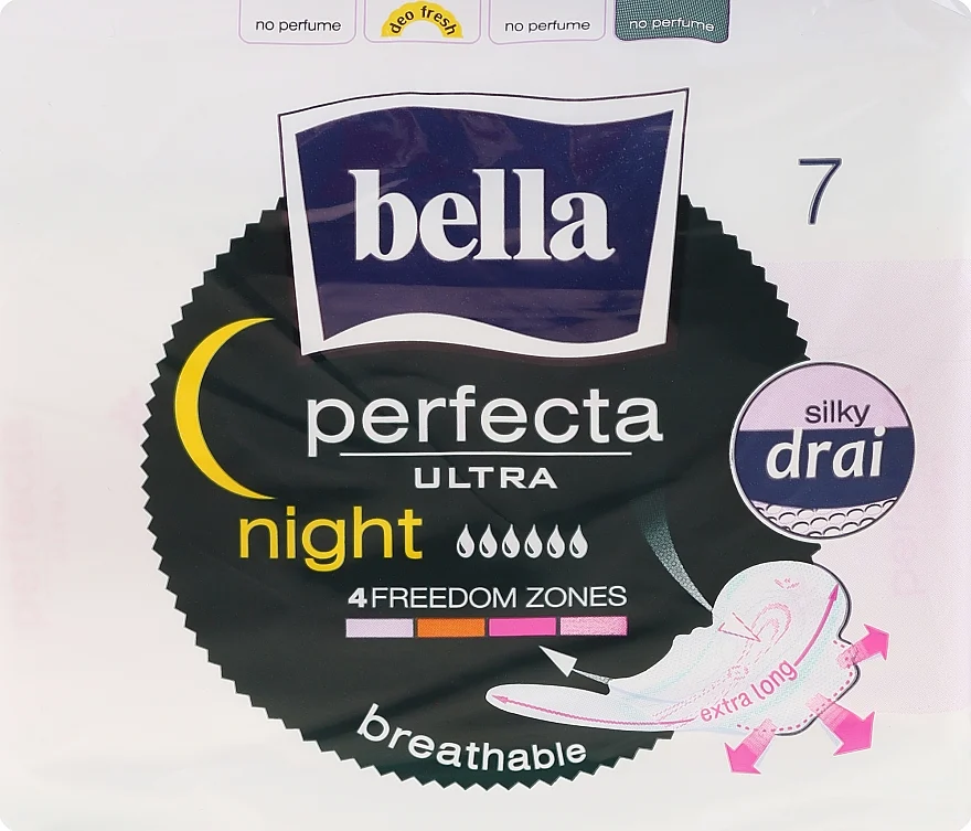 Assorbenti Perfecta Night & Drain Ultra, 7 pz