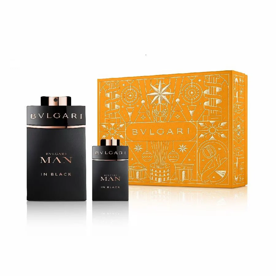 Juice Fragrance Xmas 2024 Set Bvlgari: Man In Black, Eau De Parfum, per uomo, 100 ml + Man In Black, Eau De Parfum, per uomo, 15 ml *in miniatura