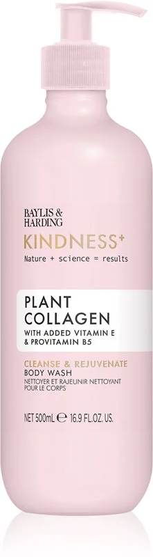 Baylis & Harding Kindness+ Plant Collagen doccia gel rivitalizzante Coconut Milk & Rose Water 500 ml