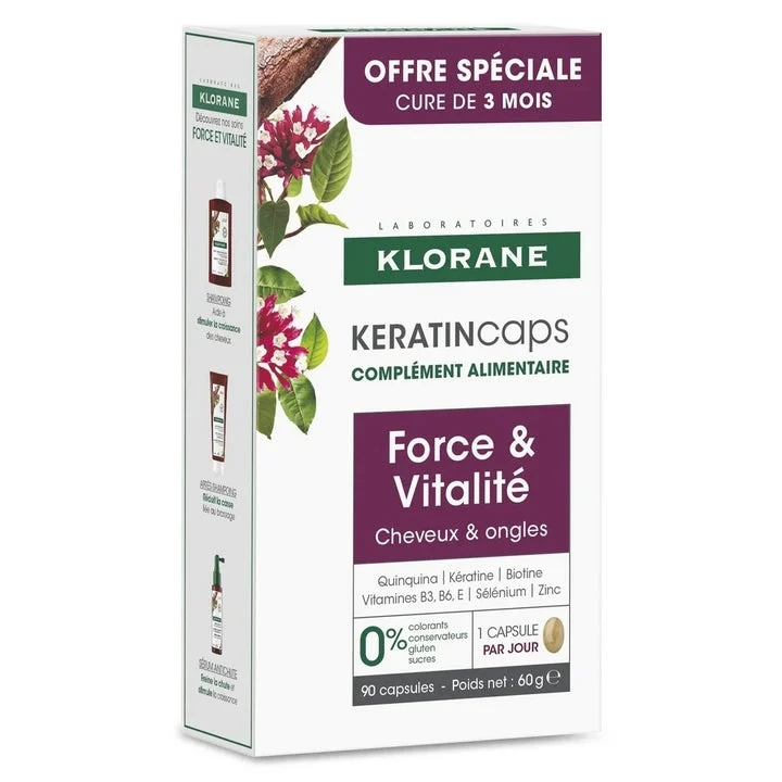 Klorane KeratinCaps Forza & Vitalità Capelli & Unghie 90 capsule