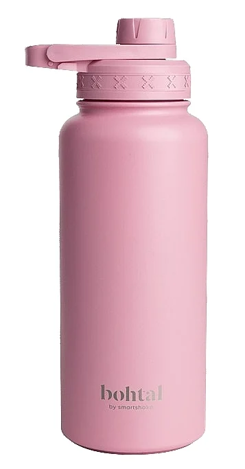 Bottiglia per acqua in metallo, 960 ml, rosa
