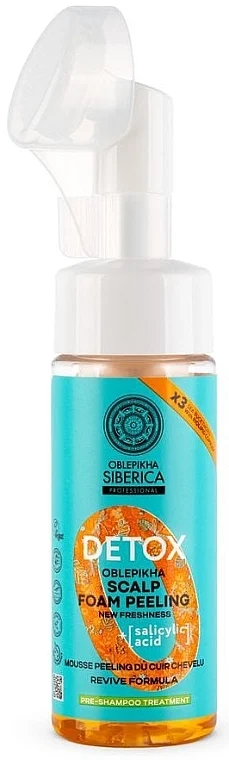 Schiuma detox per peeling del cuoio capelluto