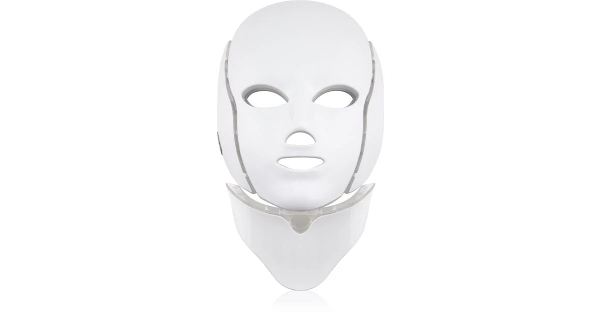 PALSAR7 maschera LED bianca trattante per viso e collo