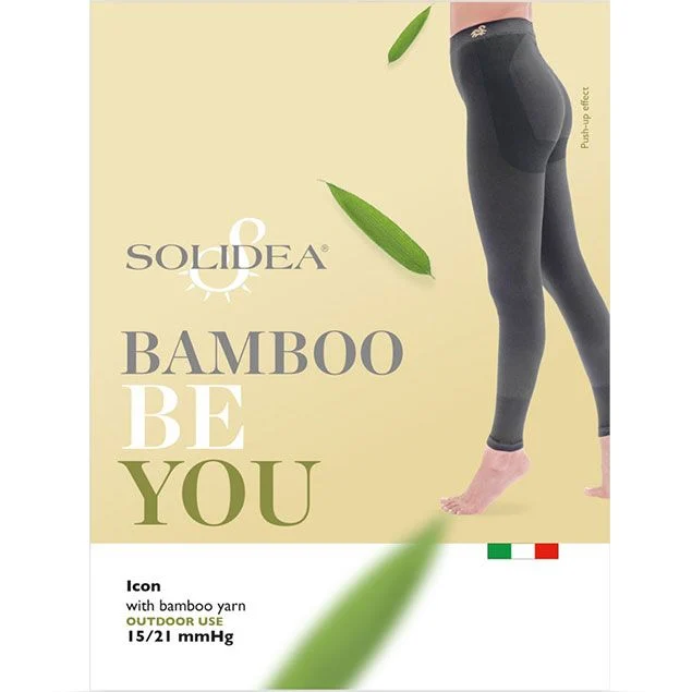 Solidea Be You Bamboo Icon Leggings compressione 15 21 mmHg Nero 4L