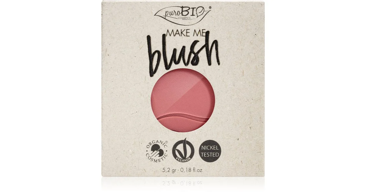 puroBIO Cosmetics ricarica blush lunga durata ricarica 5,2 g
