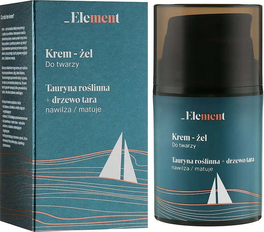 Crema-gel viso "Taurina + albero di Tara", uomo