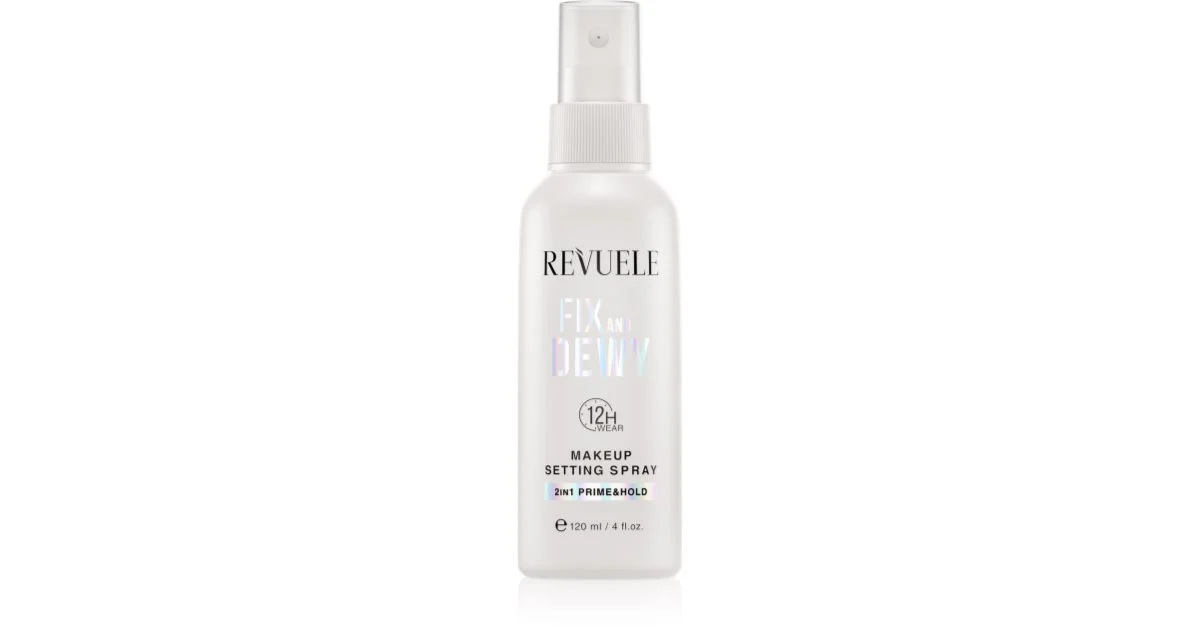 Revuele Makeup Fix And Dewy spray fissante per il trucco illuminante 120 ml