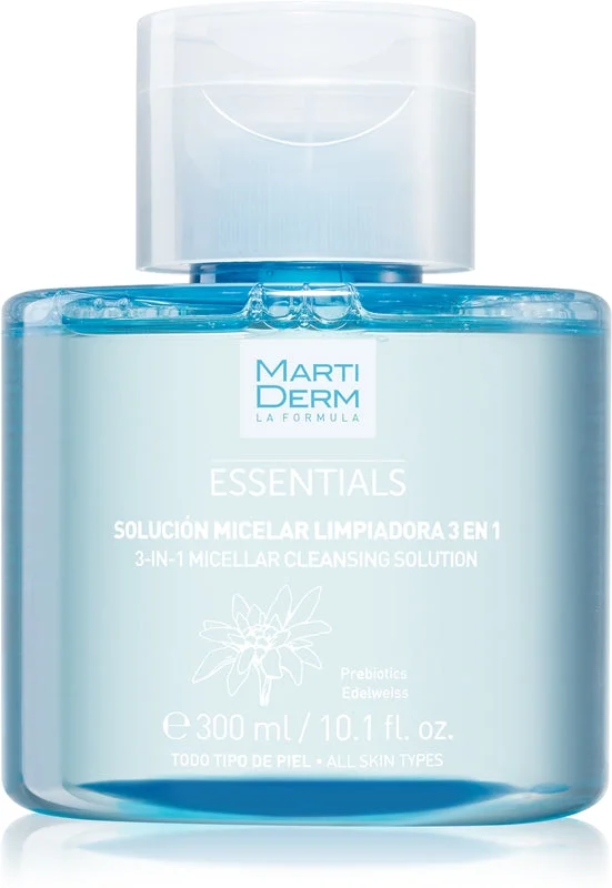 Martiderm Essentials 3 In 1 Micellare Detergente Soluzione Prebiotica Edelweiss 300ml