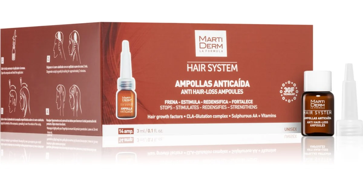 Martiderm Fiale anticaduta 14 unità