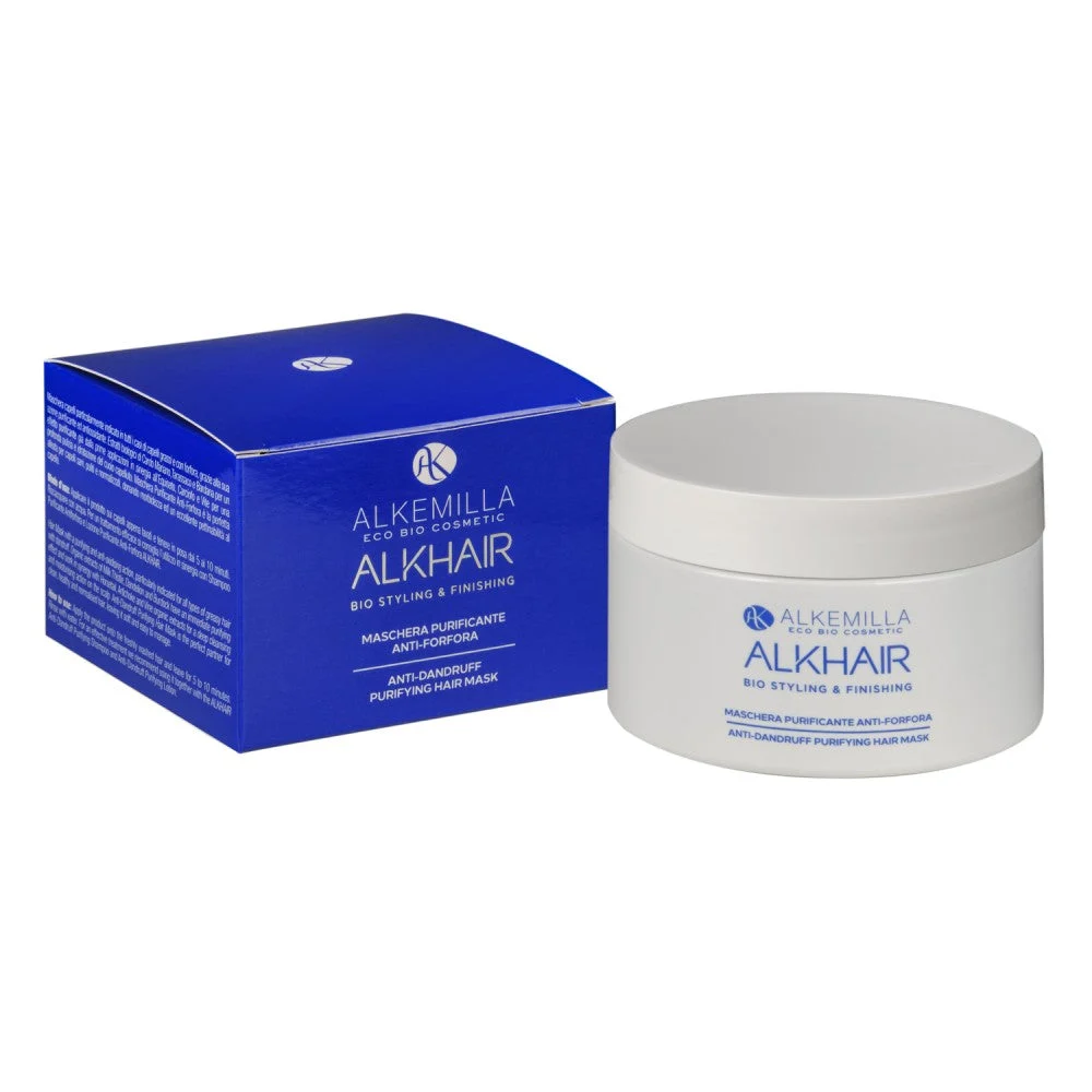 Alkemilla eco bio cosmetic ALKHAIR Maschera Purificante Antiforfora 200 ml