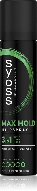 Syoss lacca massima tenuta per capelli con fissaggio extra forte mini 75 ml
