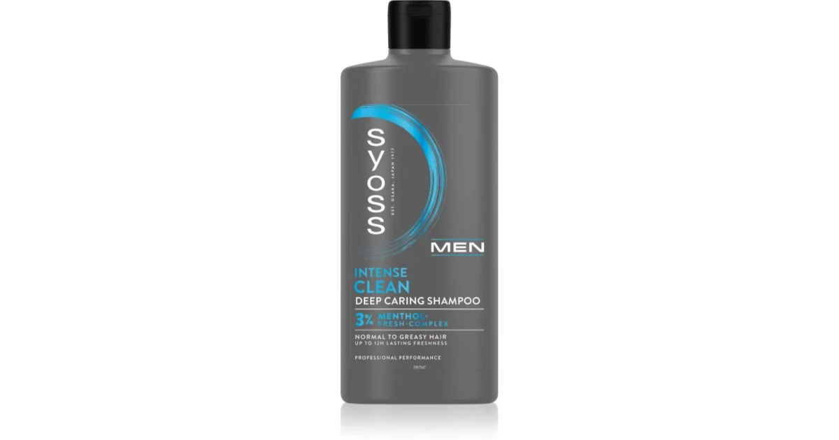 Syoss uomo Intense Clean shampoo per capelli normali e grassi 440 ml
