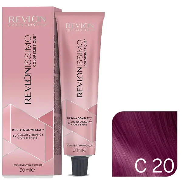 Revlon Revlonissimo Colorsmetique - tintura capelli crema, 60ml C20 | Melanzana Viola
