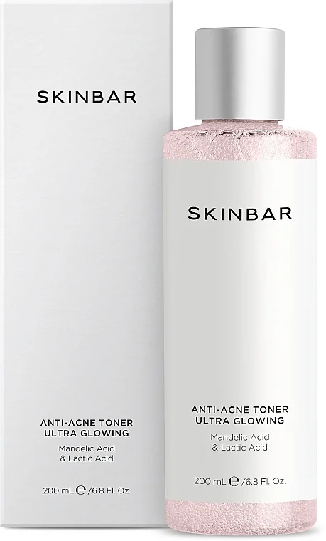 Tonico viso anti-acne all'acido mandelico e acido lattico