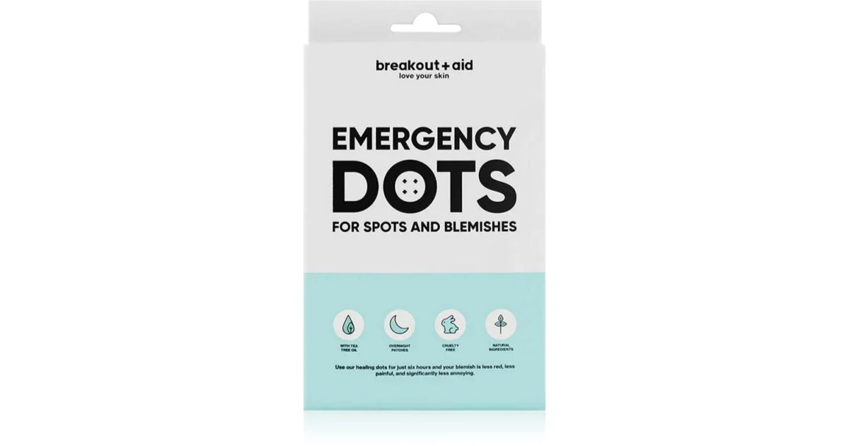 Breakout+aid Emergency Dots - Patch per pelli sensibili e inclini all'acne