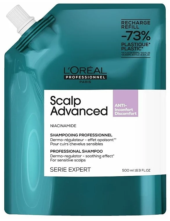 Shampoo professionale dermoregolatore lenitivo per cuoio capelluto sensibile