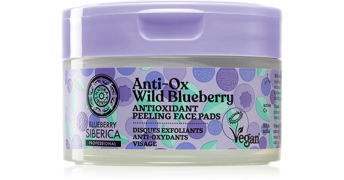 Natura Siberica Cuscinetti viso peeling antiossidanti 20 unità