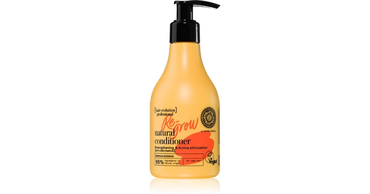 Natura Siberica Evolution Re-Grow balsamo energizzante per capelli fini, che si diradano e fragili 245 ml