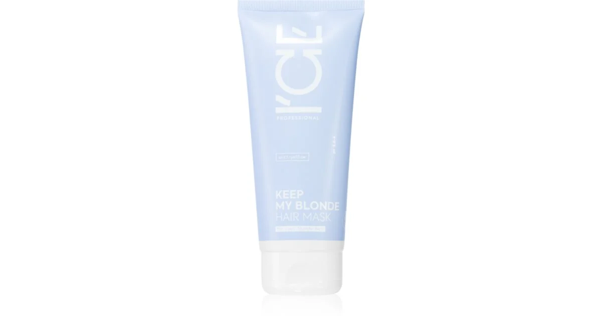 Natura Siberica ICE Professional Keep My Blonde maschera rigenerante per capelli schiariti, con meches biondo freddo 200 ml