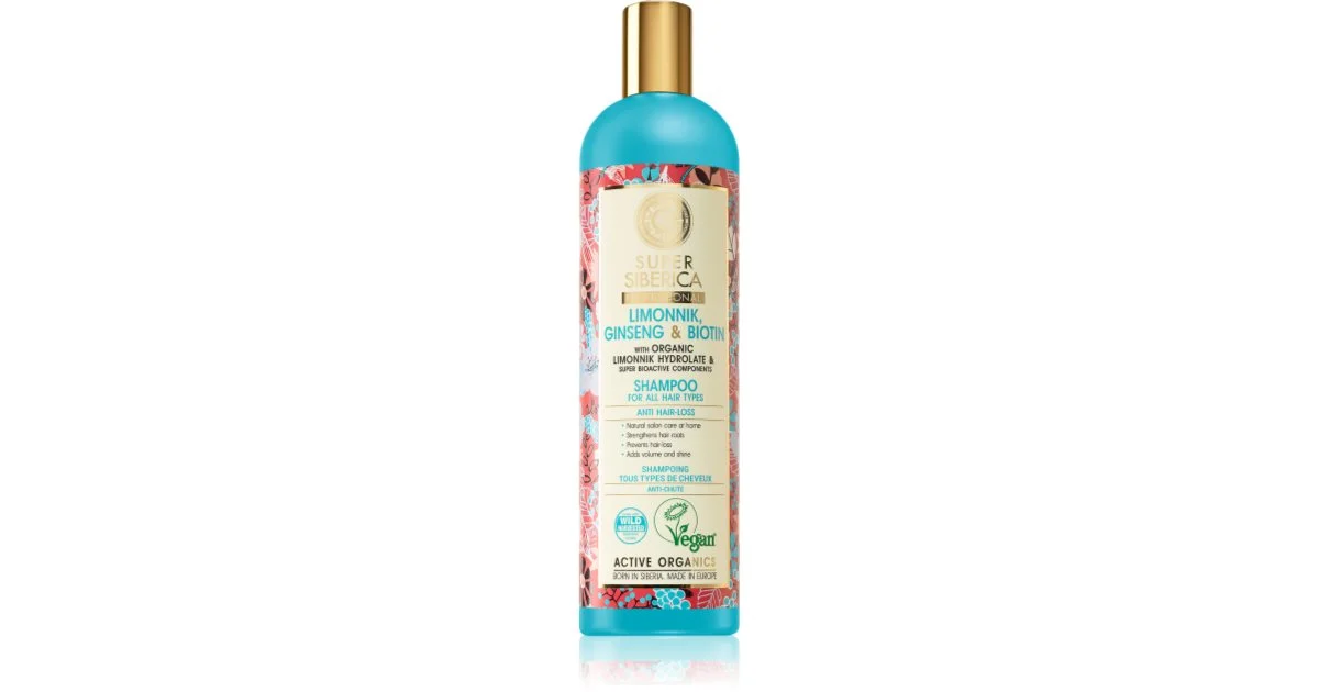Natura Siberica Schizandra Ginseng e Biotina shampoo Professional 400ml