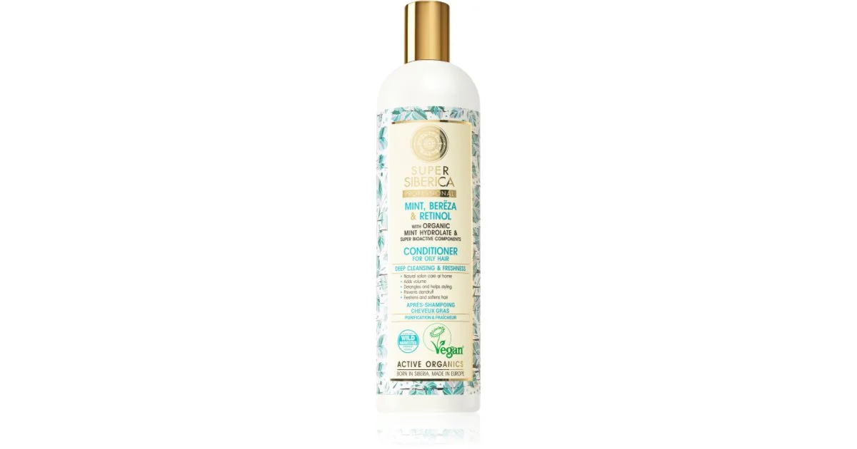 Natura Siberica Balsamo per Capelli Pulizia Profonda e Freschezza 400 ml