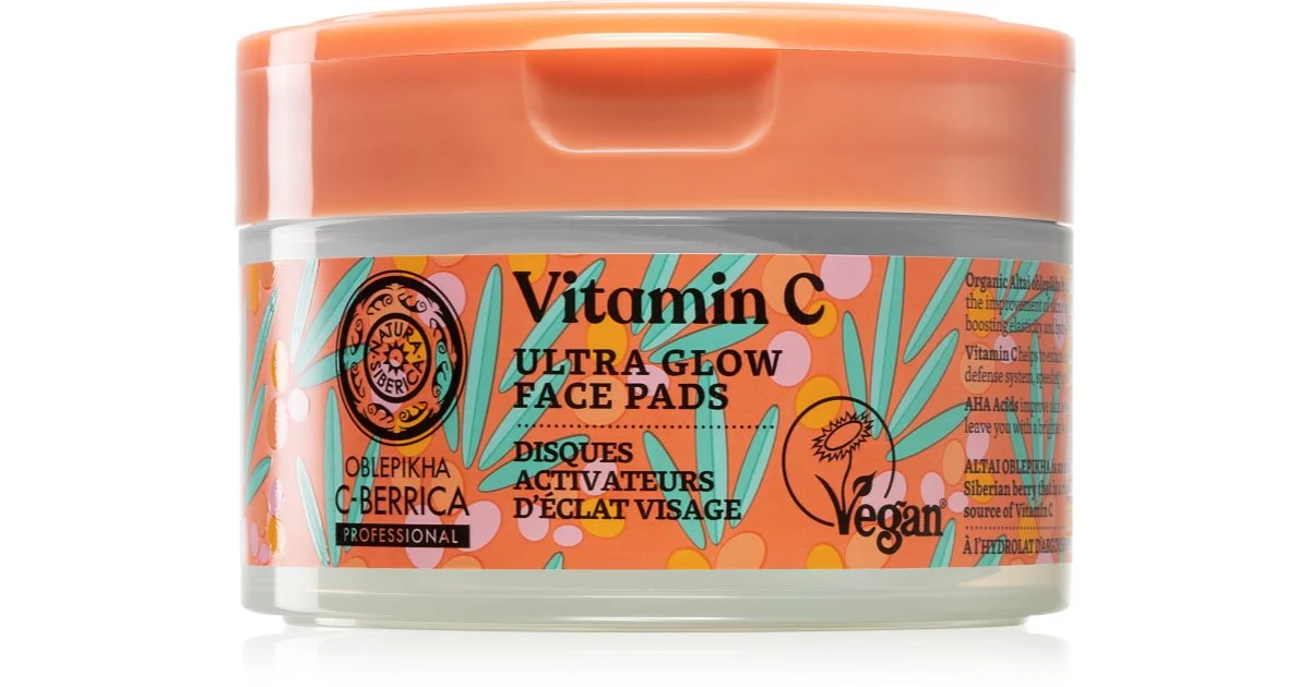 Cuscinetti viso ultra luminosi Natura Siberica 35 g