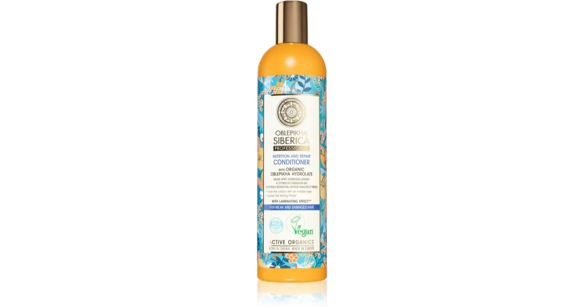 Natura Siberica Oblepikha Balsamo nutriente e riparatore per capelli deboli e danneggiati 400 ml