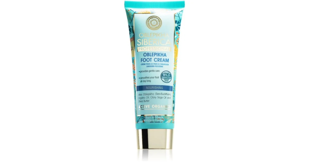 Natura Siberica Oblepikha (Sea-Buckthorn) crema per i piedi 75 ml