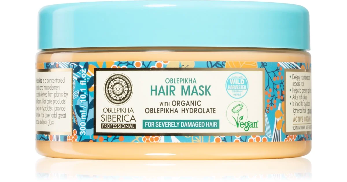 Natura Siberica Oblepikha Maschera per Capelli Danneggiati 300ml
