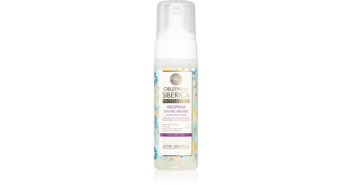 Natura Siberica Oblepikha Mousse Stilyng per un volume massimo di 200 ml