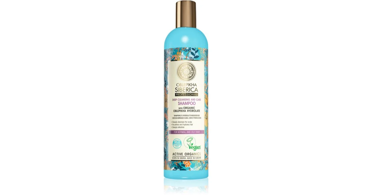 Natura Siberica Oblepikha (Sea-Buckthorn) shampoo di pulizia profonda per capelli normali e grassi 400 ml