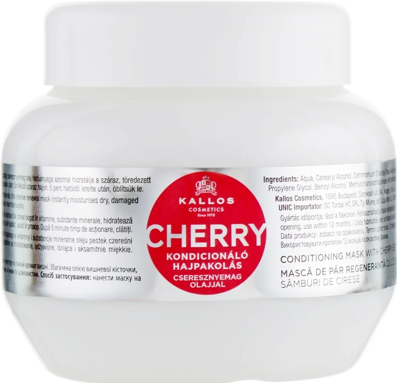 Maschera capelli con estratto di ciliegia