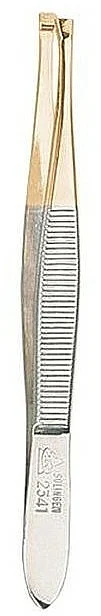 Pinzetta dritta, oro, 9 cm