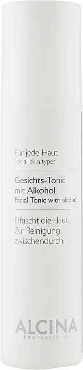 Tonico viso con alcool