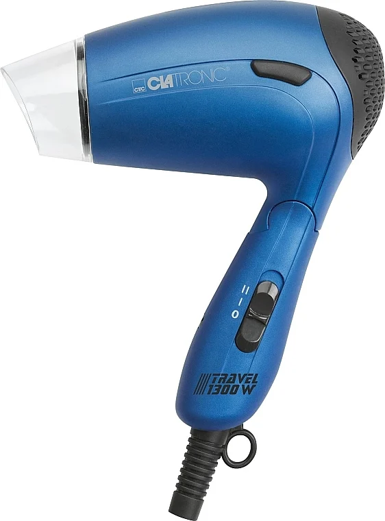 Asciugacapelli pieghevole 1300 W, HTD 3429, blu