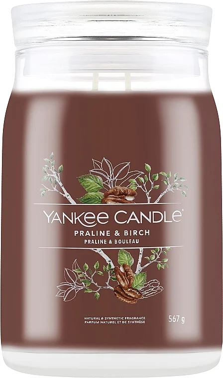 Candela profumata "Praline & Birch", 2 stoppini