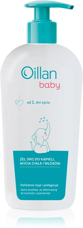 Oillan Baby gel e shampoo detergente per bambini 3 in 1 750 ml