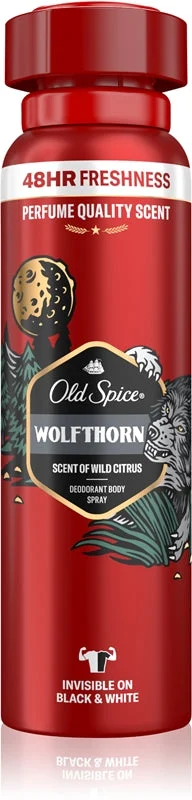 Old spice Deodorante Spray per Uomo Wolf Thorn (Spray Corpo) 150 ml