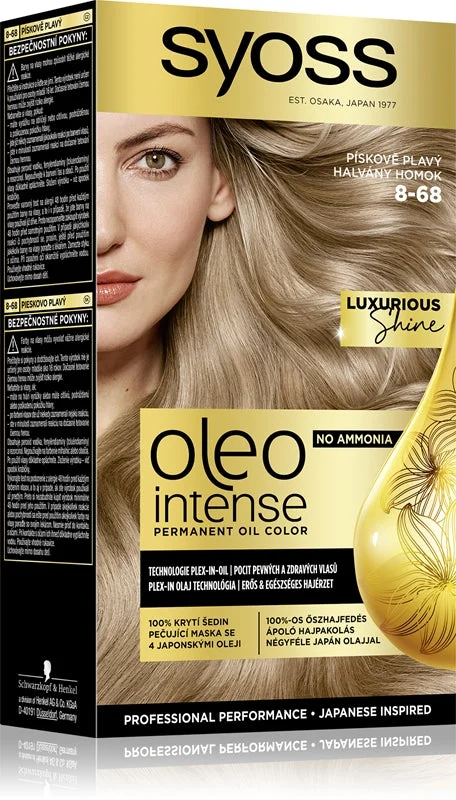 Syoss Oleo Intense tinta permanente per capelli con olio colore 8-68 Pale Sand