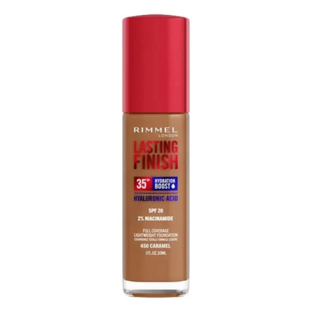 Rimmel London Lasting Finish Boost idratante Spf20 450-Caramel 30ml