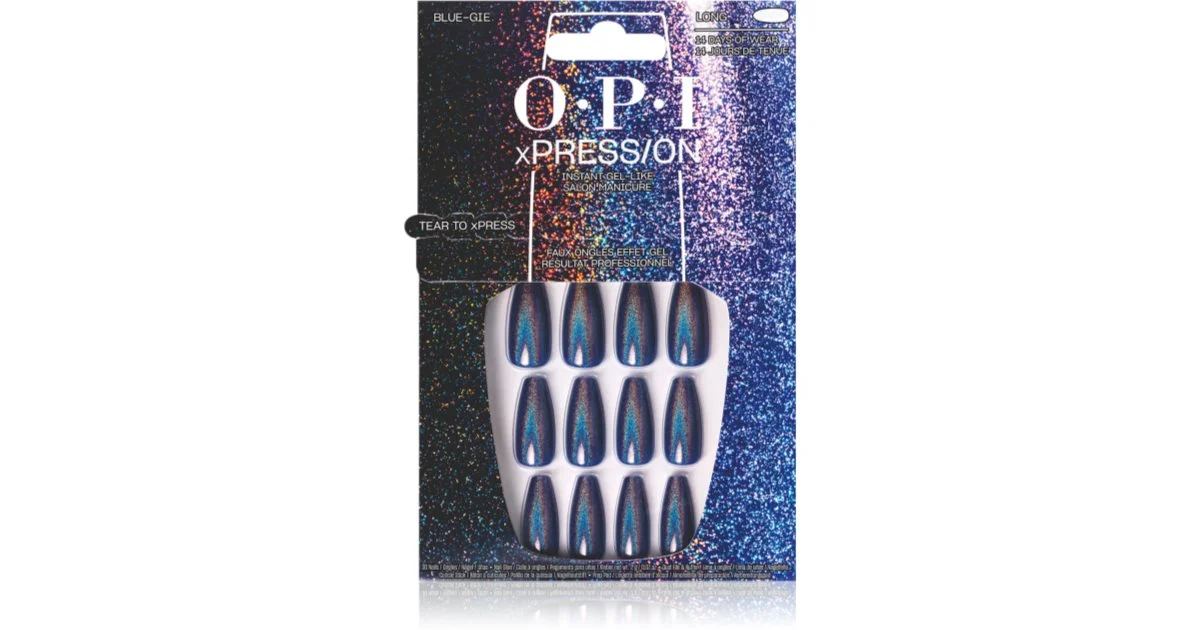 Opi Xpress-On Unghie Artificiali Nail Art Blue-Gie 30 U