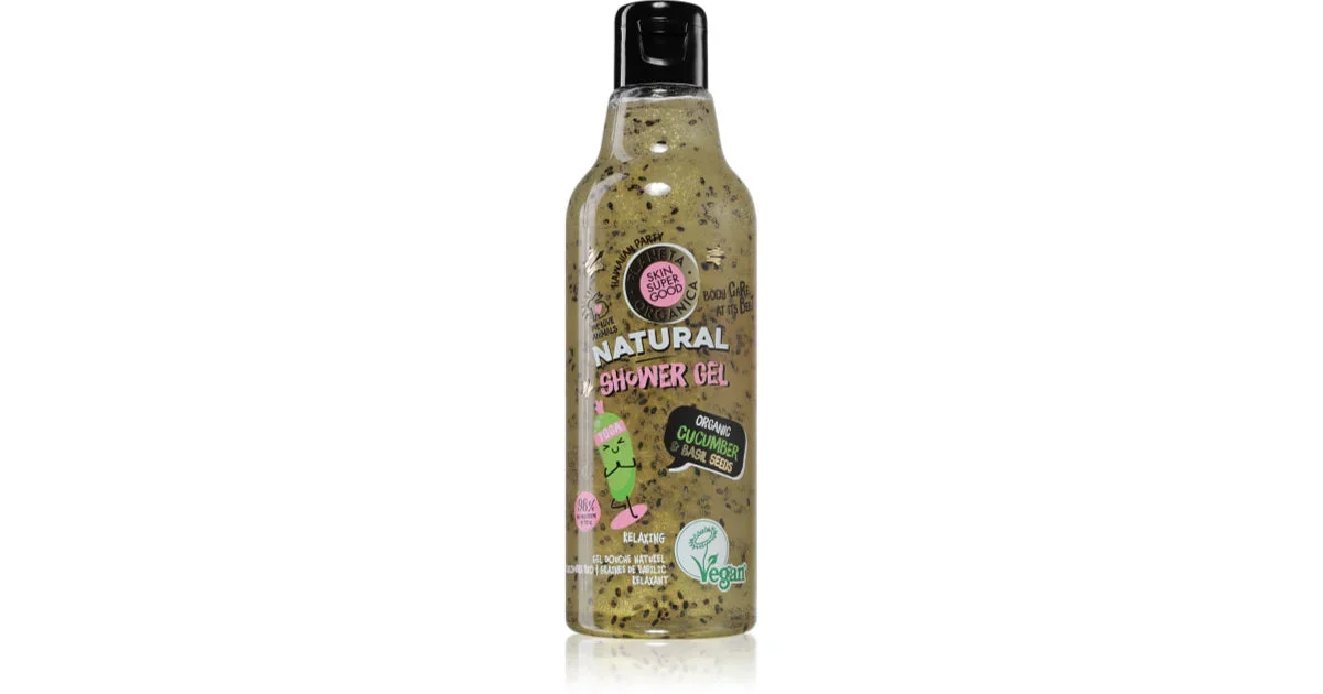 Natura Siberica Skin Super Good Gel da bagno naturale biologico ai semi di cetriolo e basilico 250 ml