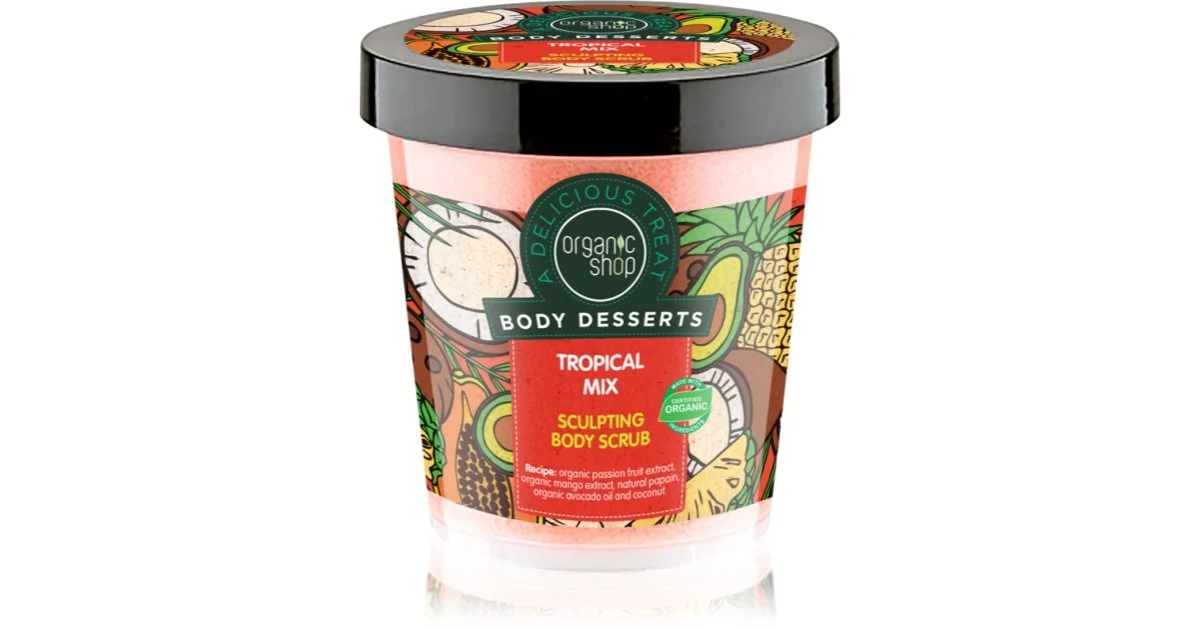 Organic Shop Desserts Tropical Mix scrub dimagrante corpo 450 ml