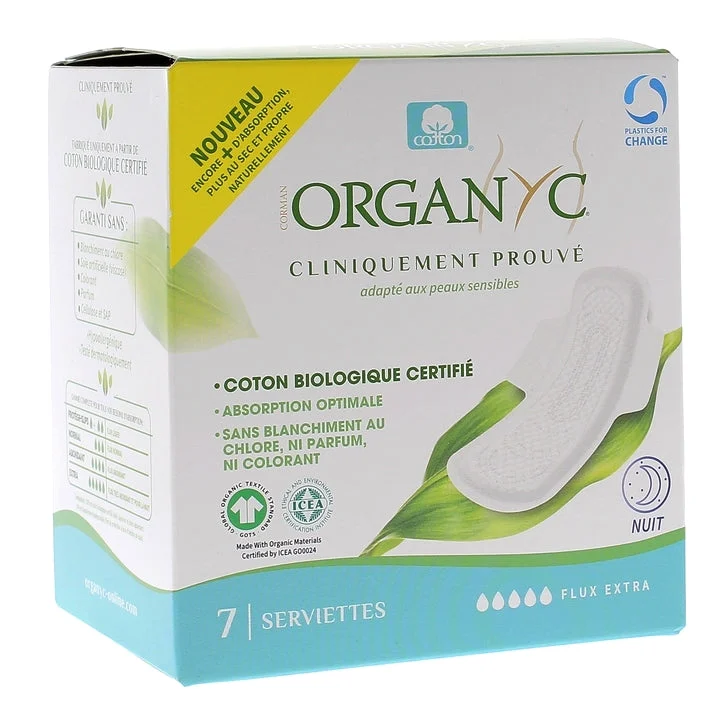 Organyc Extra Flux assorbenti notturni x7